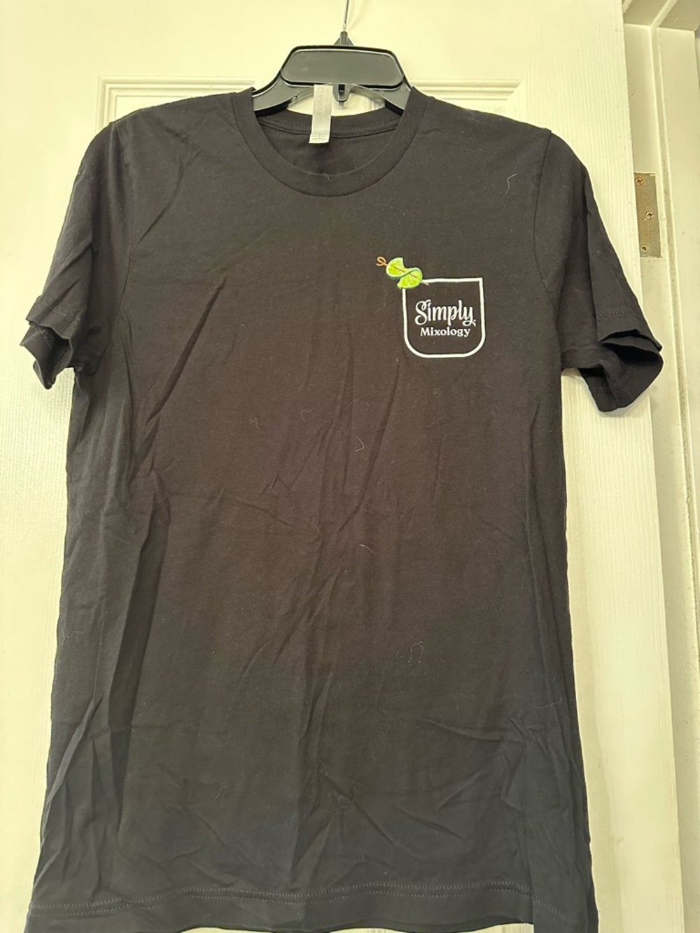 Bella Canvas Black Short Sleeve Tee with Lime Accent